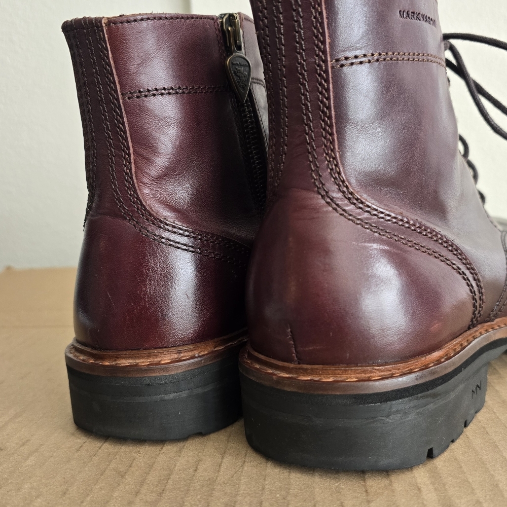Mark Nason Boots Syracuse Badlands Burgundy Men's 10.5 - Picture 3 of 10